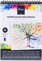 Série Academy - Papier aquarelle A5 - 180g/ m2 - 20 feuilles - PK5304 - Wit