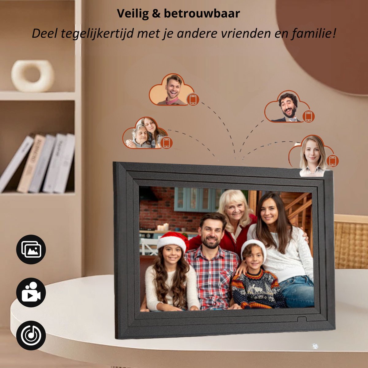 Deel Digitale Fotolijst WiFi 10.1 inch thumbnail 6