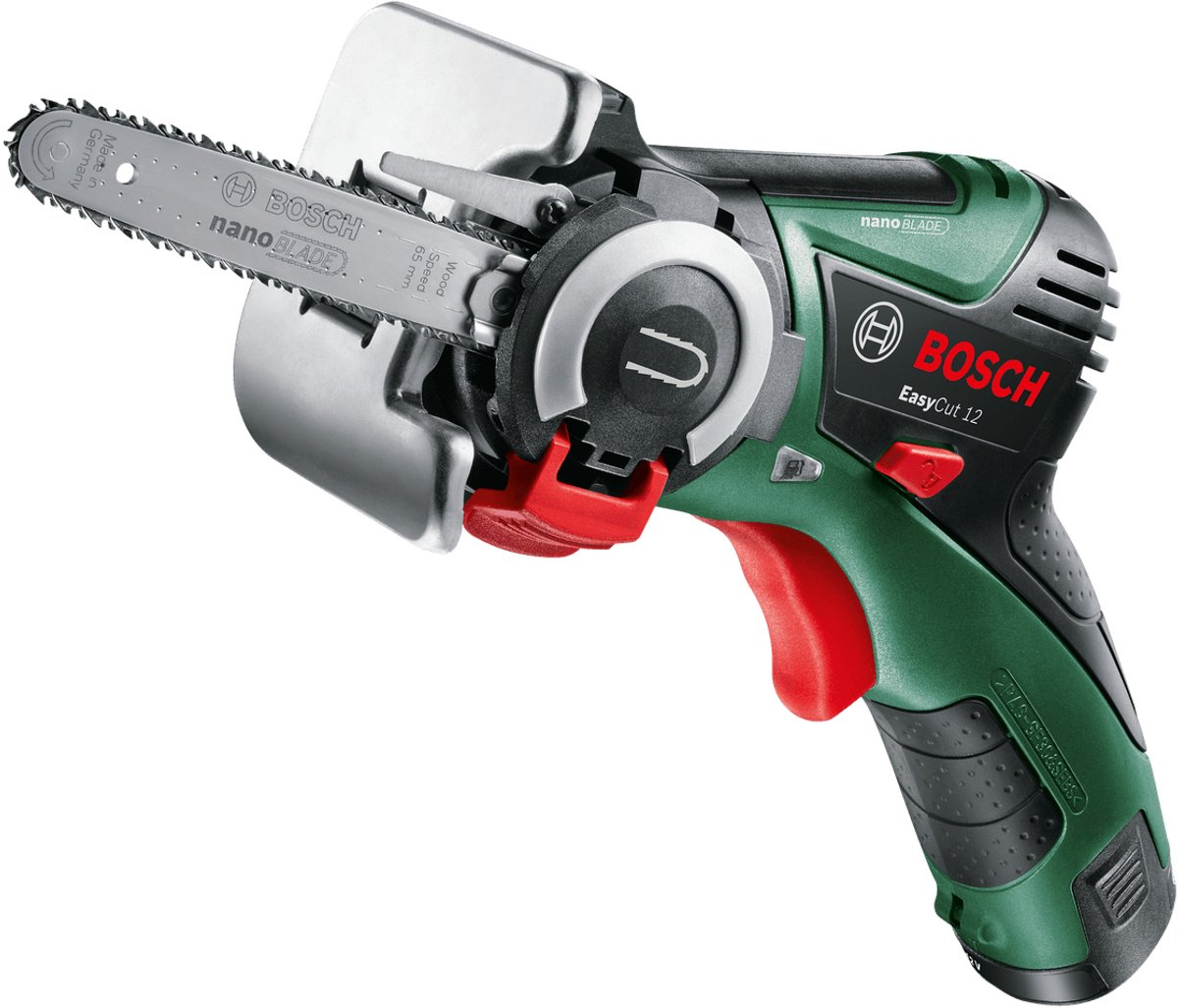 Bol.com Bosch EasyCut 12 Accu micro-kettingzaag - Met 1 x 12 V accu en lader - 65 mm zwaard aanbieding