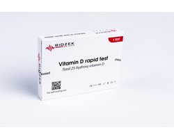 Vitamine D Sneltest – Zelftest voor Vitamine D-tekort – Binnen 10 minuten resultaat – Eenvoudig thuis uit te voeren – 1 stuk