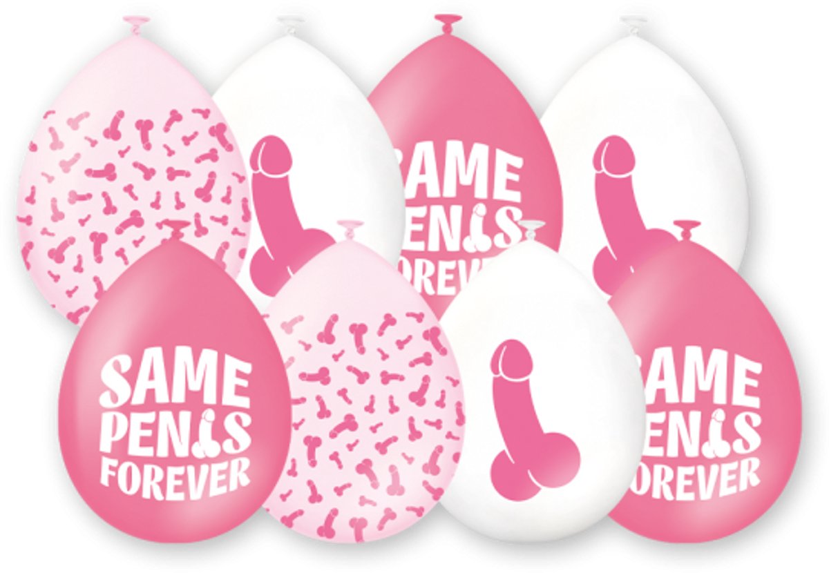 Ballon met de tekst : Same penis forever