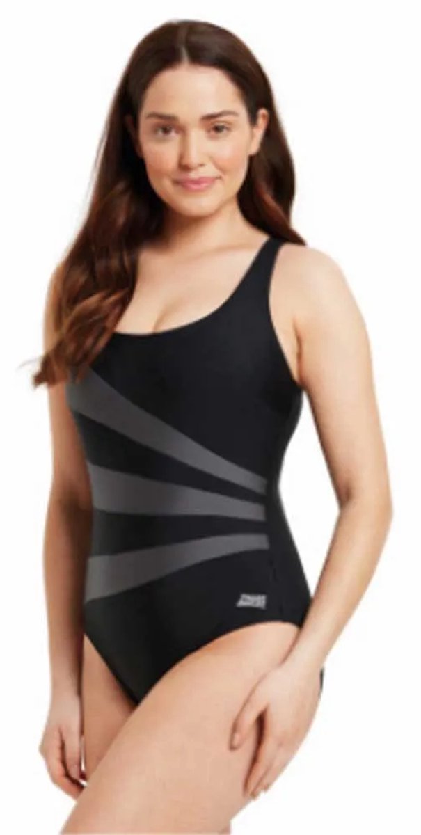 Zoggs Sandon Scoopback Zwemkleding Zwart 44 Vrouw Black