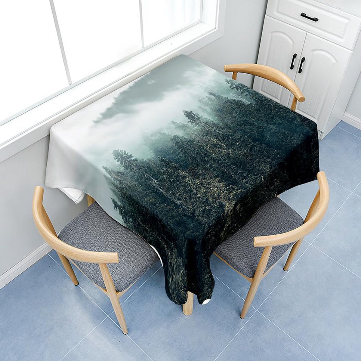 Wastbare Vierkante Tafelkleed - Polyester Tafelkleed voor Binnen & Buiten - 150x150 cm