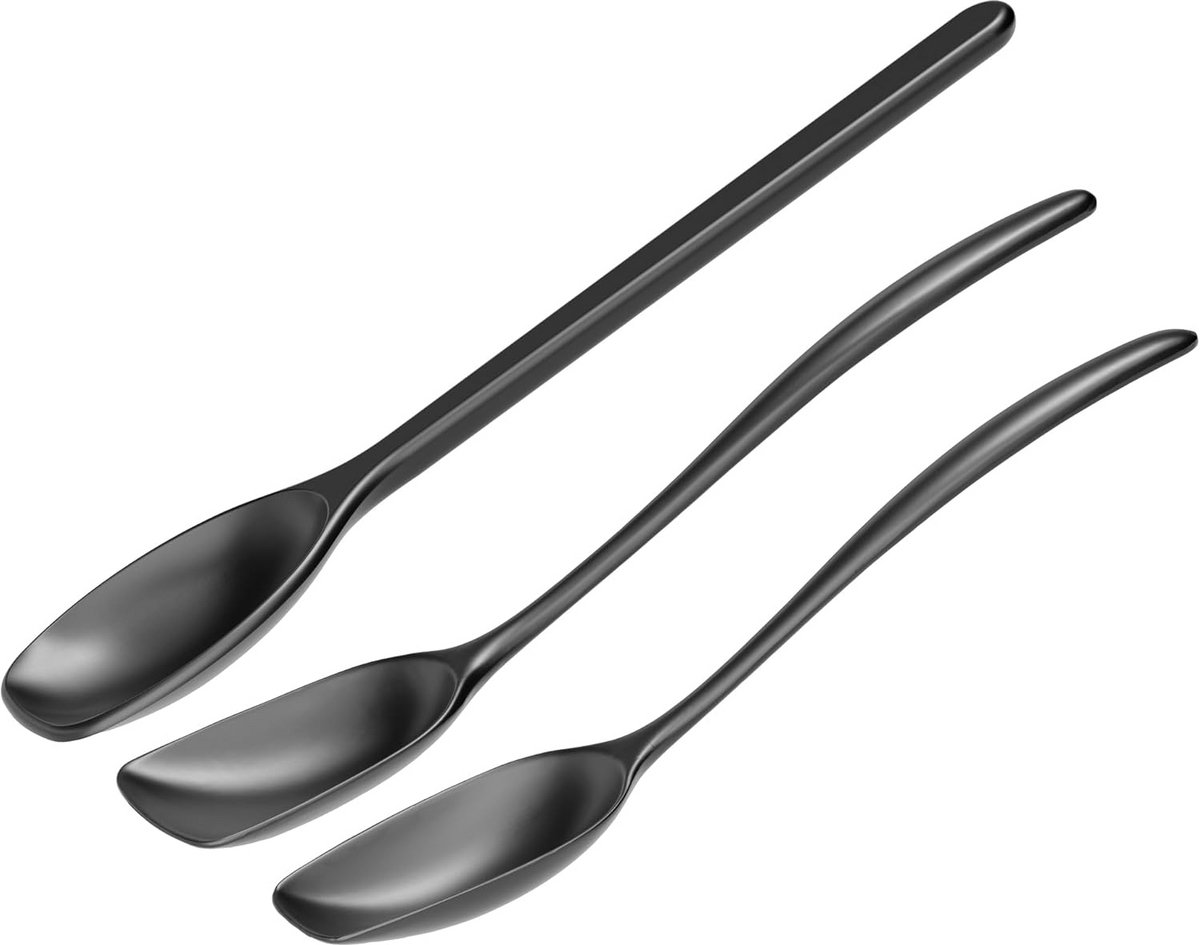 3-delige Kunststof Kookgerei Set: Kooklepels en Baklepel - Hittebestendig & Vaatwasmachinebestendig
