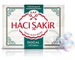 Haci Sakir Natuurlijke Pure Zeep 4x200 g – Authentieke Turkse Zeep voor Zachte & Gezonde Huidverzorging - Dogal Saf Sabun - Natural Pure Soap – Traditional Cleansing, Gentle & Healthy Skin Care