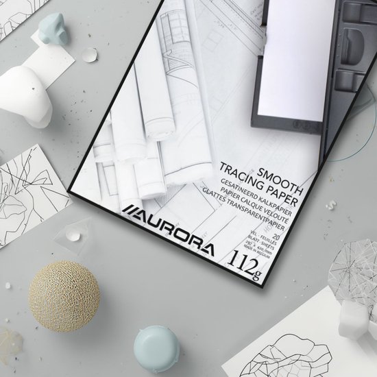 Aurora Overtrekpapier - Kalkpapier - A3 - Inkjet/Laser printer - 20 vel - 5 stuks