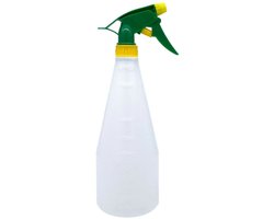 Pro Garden Plantenspuit - water versproeiers - kunststof - geel/groen - inhoud 1 liter - voor binnen in huis of in de tuin