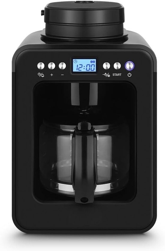 SNJY® Koffiemachine met Bonen - Volautomatische Koffiemachine - Espressomachine - 600 W - Zwart
