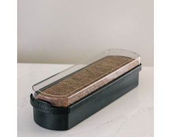 JQ Liv Ontbijtkoek bewaardoos Zwart - 100% Luchtdicht - Altijd verse ontbijtkoek of peperkoek!
