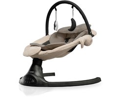 LUVION® Baby Swing Beige - Elektrische Babyschommel - Automatische Wipstoel voor je Baby - Schommelstoel - Babyswing - Uitneembare Wasbare Wipstoelhoes