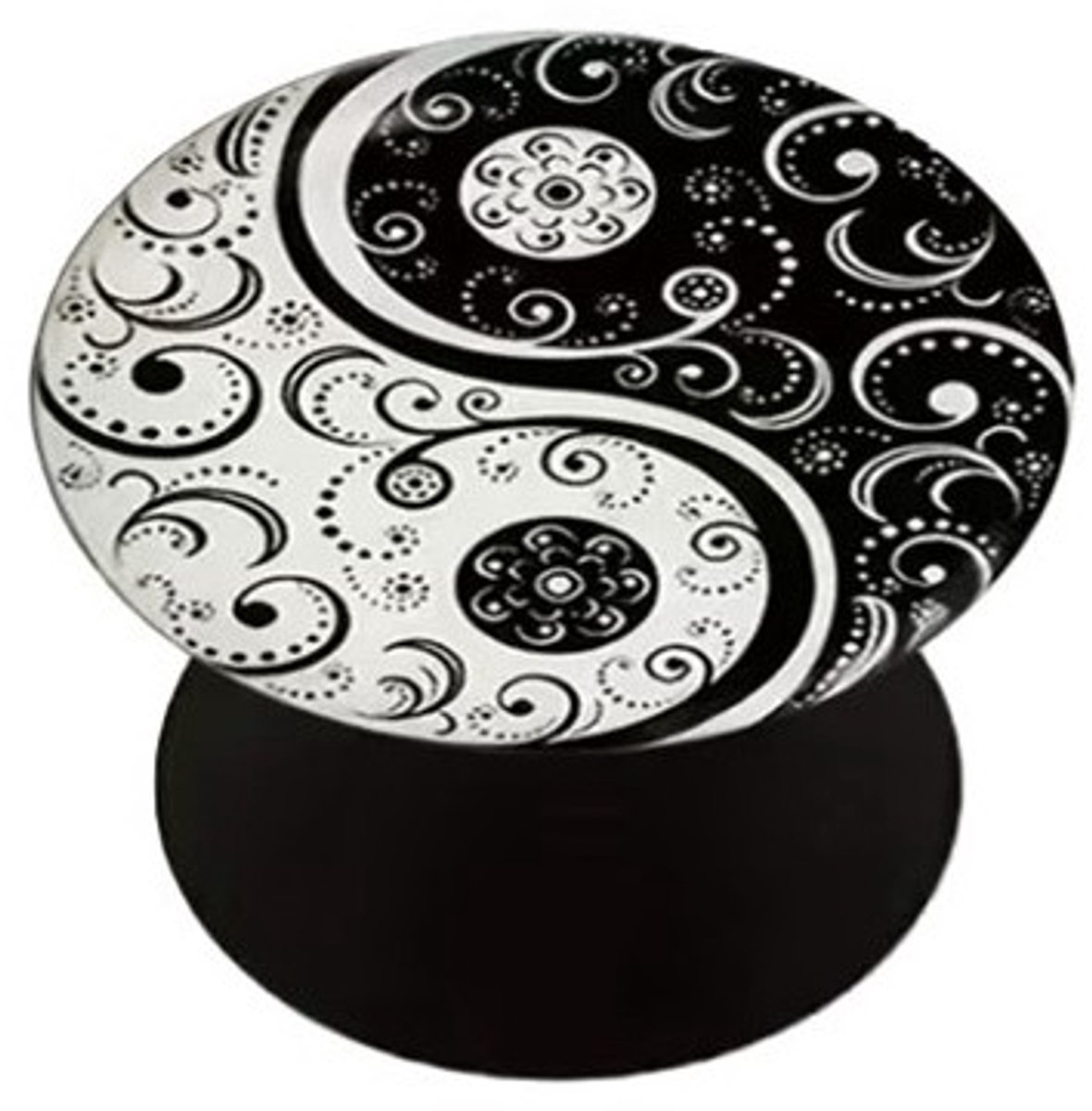 Mj Joys® - Phone Grip - Universele Verstelbare Phone Socket - Telefoonbutton - Telefoonaccessoire - Geschikt voor de meeste Smartphones en Cases - GSM Tablet Houder - Yin Yang