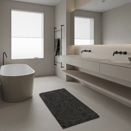 FARYODI 3-delige badmat, antislip en absorberend, wasbaar