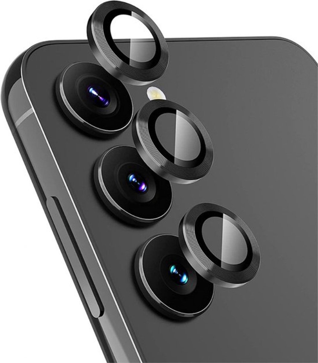 Camera Lens Protector voor Geschikt Samsung Galaxy S23 / S23 Plus – 9H Gehard Glas – Krasbestendig – Tempered Glass - Zwart