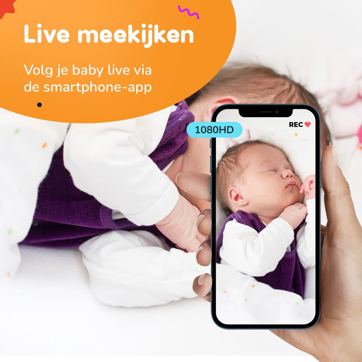 Little Immi Babyfoon met Camera: HD 1080p & App thumbnail 4