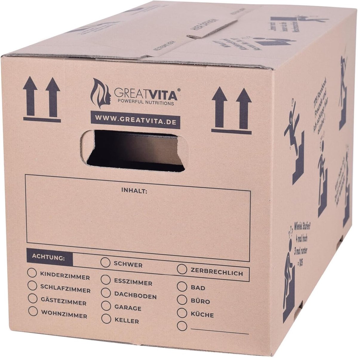 5 x Extra Grote Verhuisdozen van Karton - 600 x 330 x 350 mm, Duurzaam en Herbruikbaar, Tot 40 kg