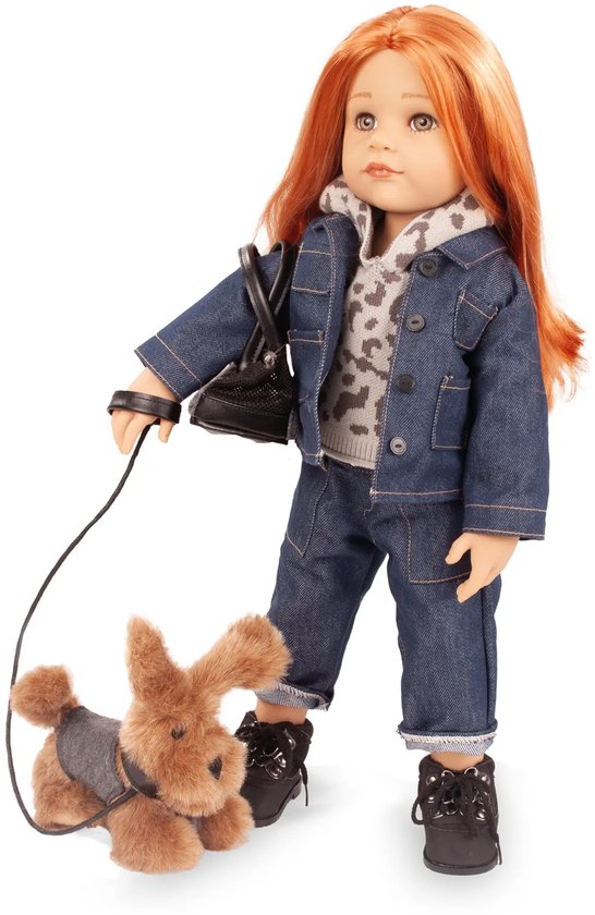 Götz Modepop Hannah en haar Hond 2026 50 cm van Götz — afbeelding 5