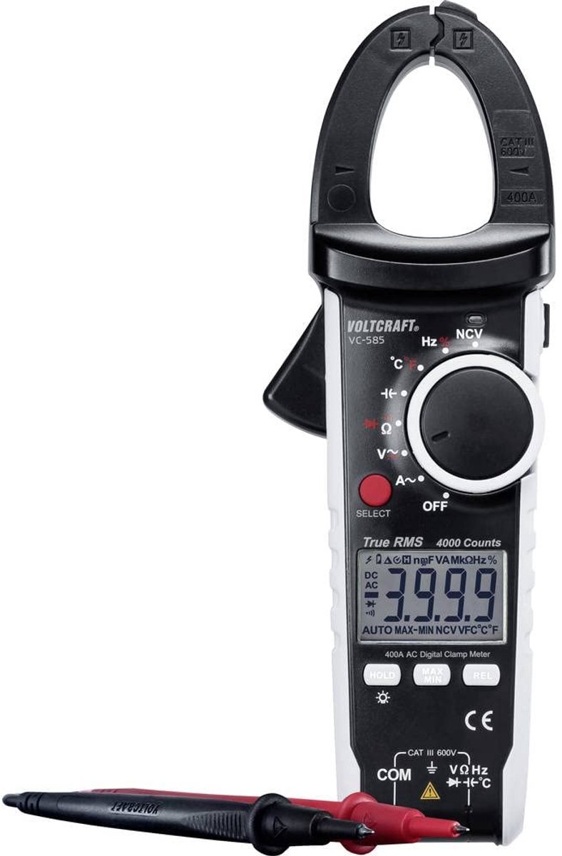 Digitale Stroomtang CAT III 600V - Compacte Multimeter voor AC Metingen tot 400A