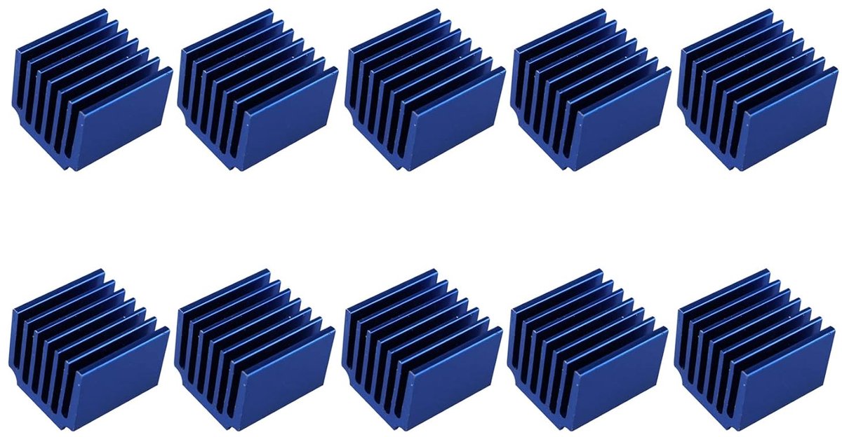 10 Stuks 3D Printer Heatsinks voor Stapmotor Drivers – Geweldig Warmteafvoer
