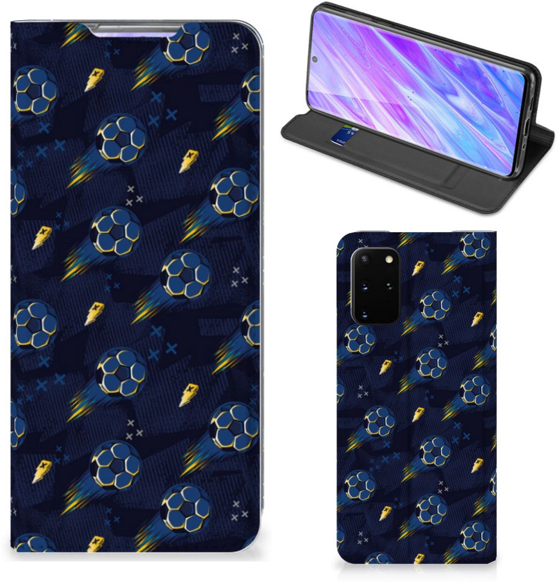 Hoesje met Magneet voor Samsung Galaxy S20 Plus Voetbal