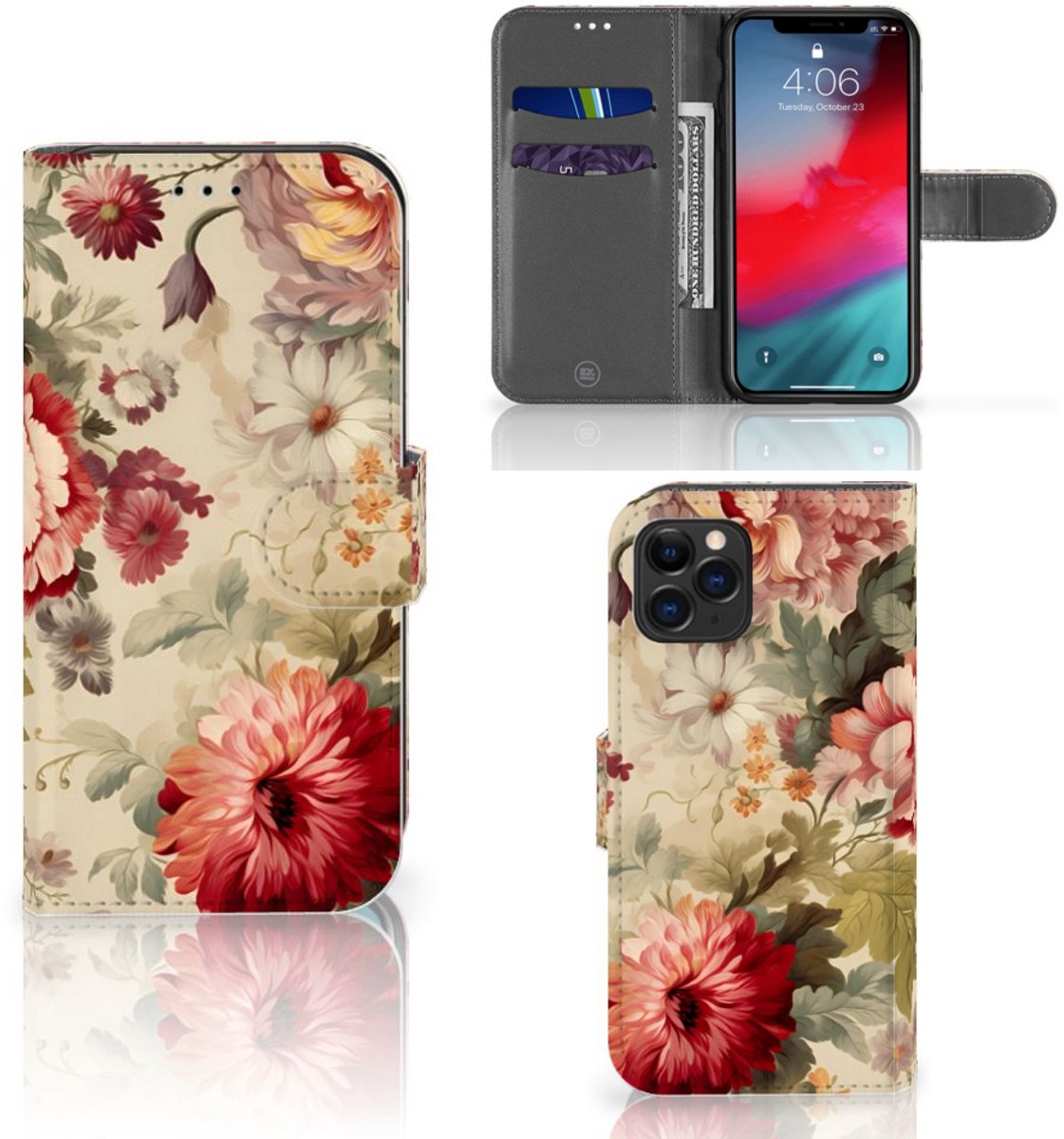 Hoesje voor Apple iPhone 11 Pro Bloemen