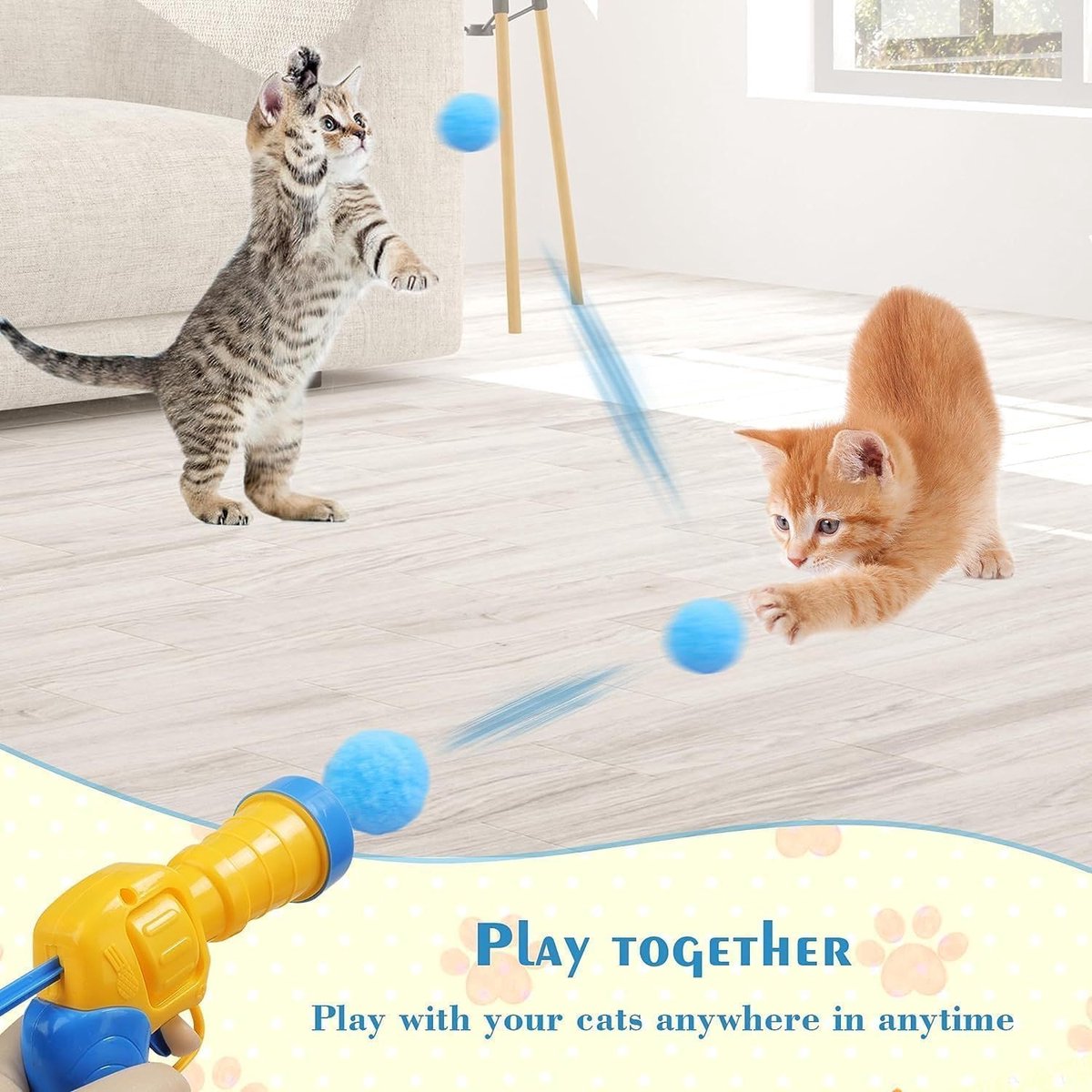 ZenoNova Katten schietpistool met 200 Zachte Ballen thumbnail 4