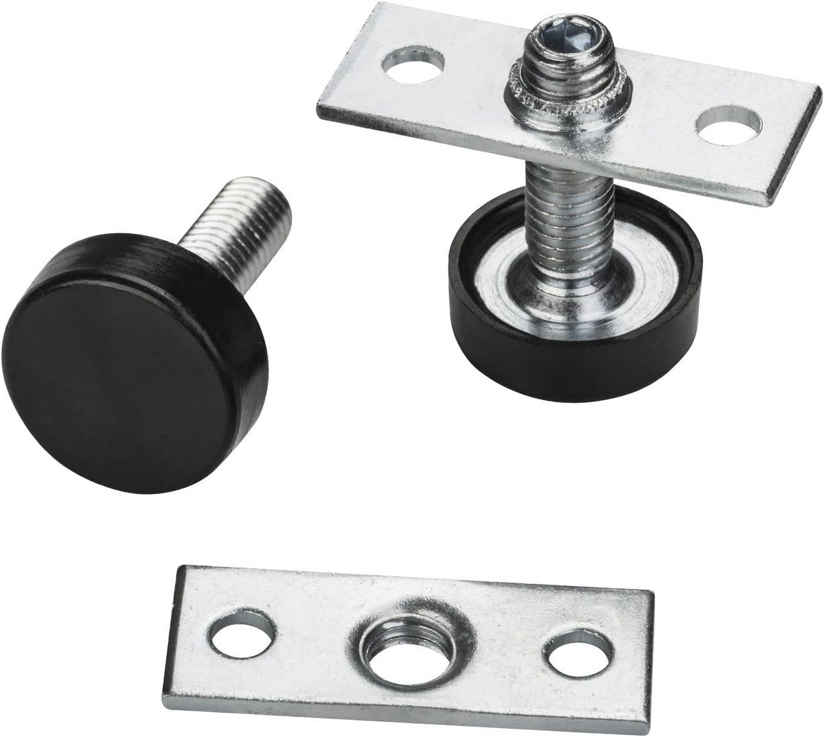 Verstelbare Stelvoetjes M8 x 20 mm met Montageplaat - 10 Stuks