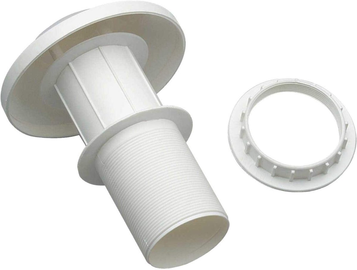 Kunststof open haard voor afzuigkappen en ventilatieopeningen - 60 mm diameter