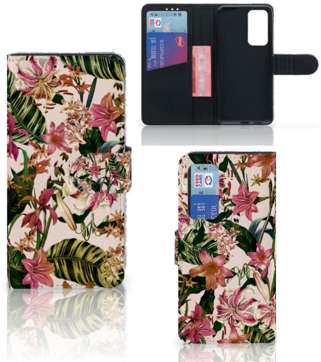 Huawei P40 Hoesje Flowers