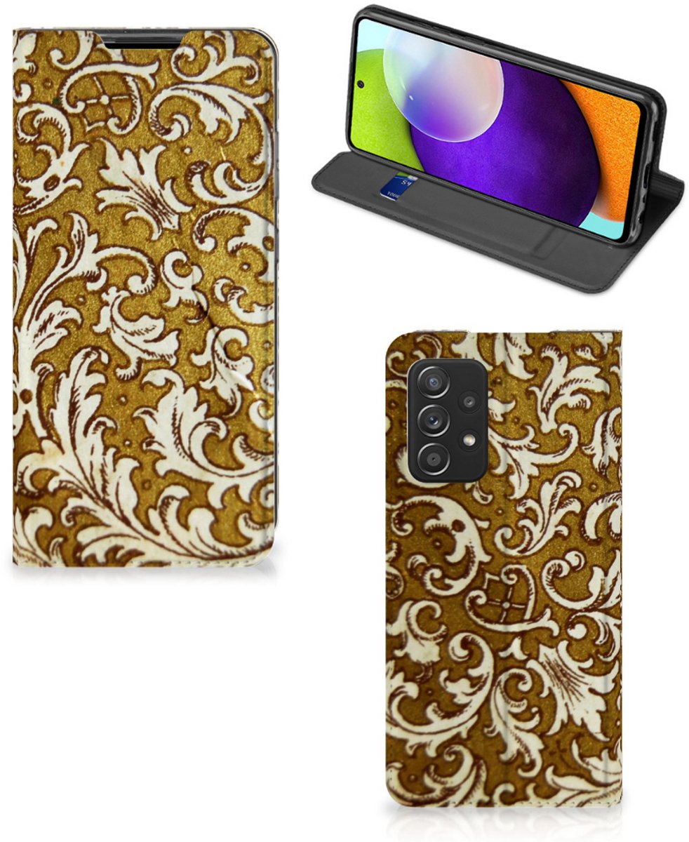 Telefoon Hoesje Samsung Galaxy A52 Barok Goud