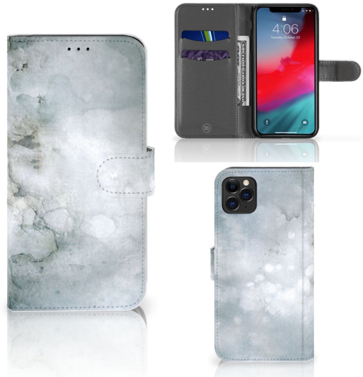 Hoesje Apple iPhone 11 Pro Max Painting Grey
