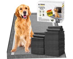 croci - ppads - zindelijkheidspads voor puppy's - super nappy - XL - 71 x 86 cm - 40 STUKS - super absorberend met geactiveerde carbon - anti leak - odor stop - base impermeable
