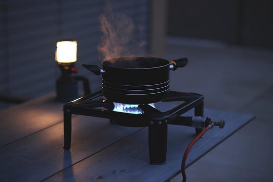 Campingkooktoestel met Gaspatroon en Windscherm - Compact en Robuust Koken Onderweg — afbeelding 4