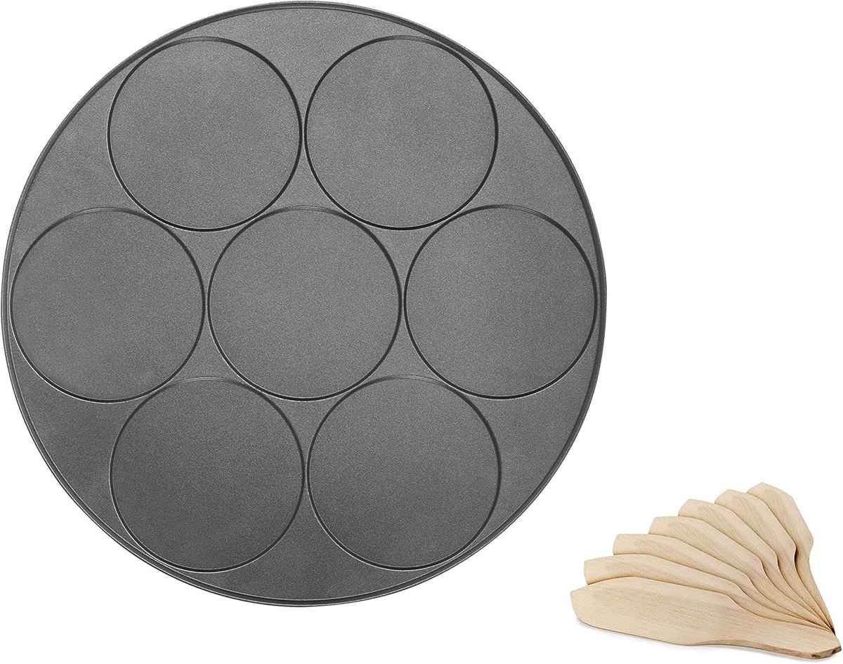 Mini-pannenkoekenplaat voor 7 stuks - Perfect voor elke gelegenheid