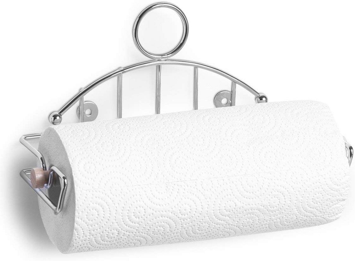 Keukenrolhouder Zilver 30 x 13 x 15,5 cm