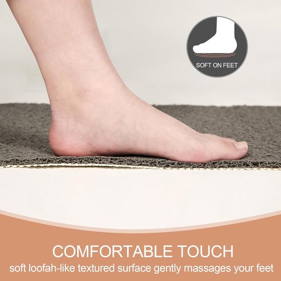 Antislip Douchemat voor Ouderen - 120 x 40 cm Badmat voor Binnen Douche — afbeelding 3