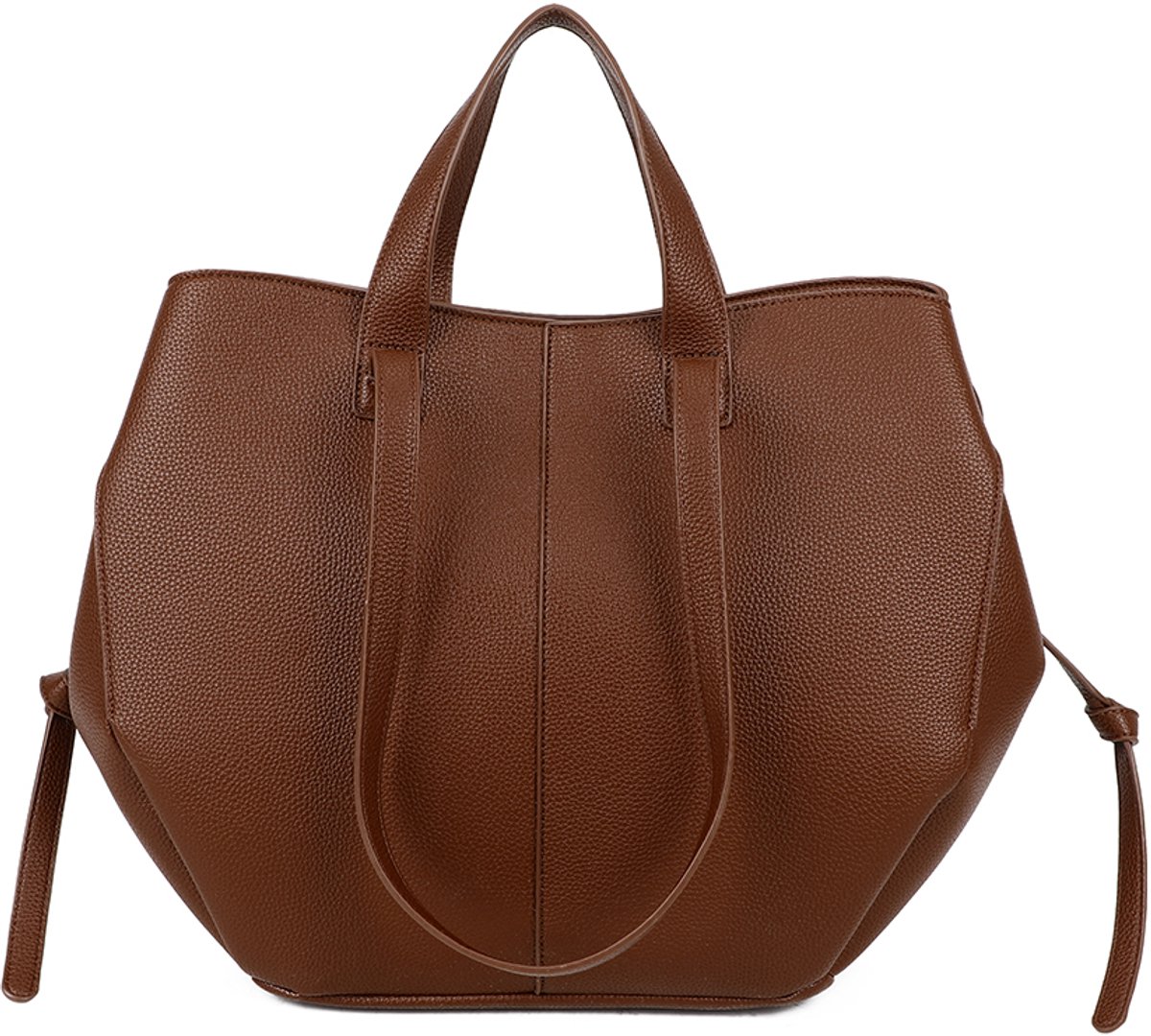 Gallantry® Dames Handtas – Shopper Tas – Schoudertas Dames – Werk Tas met Rits – Ruime Dames Tas - Bruin