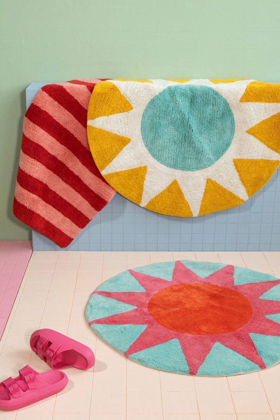 Kitsch Kitchen badmat soleil rond geel