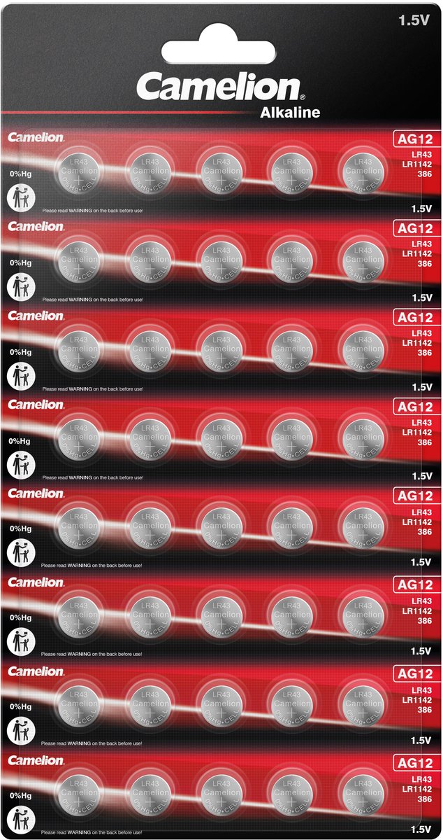 Camelion Alkaline batterij AG12 1,5V blister 40