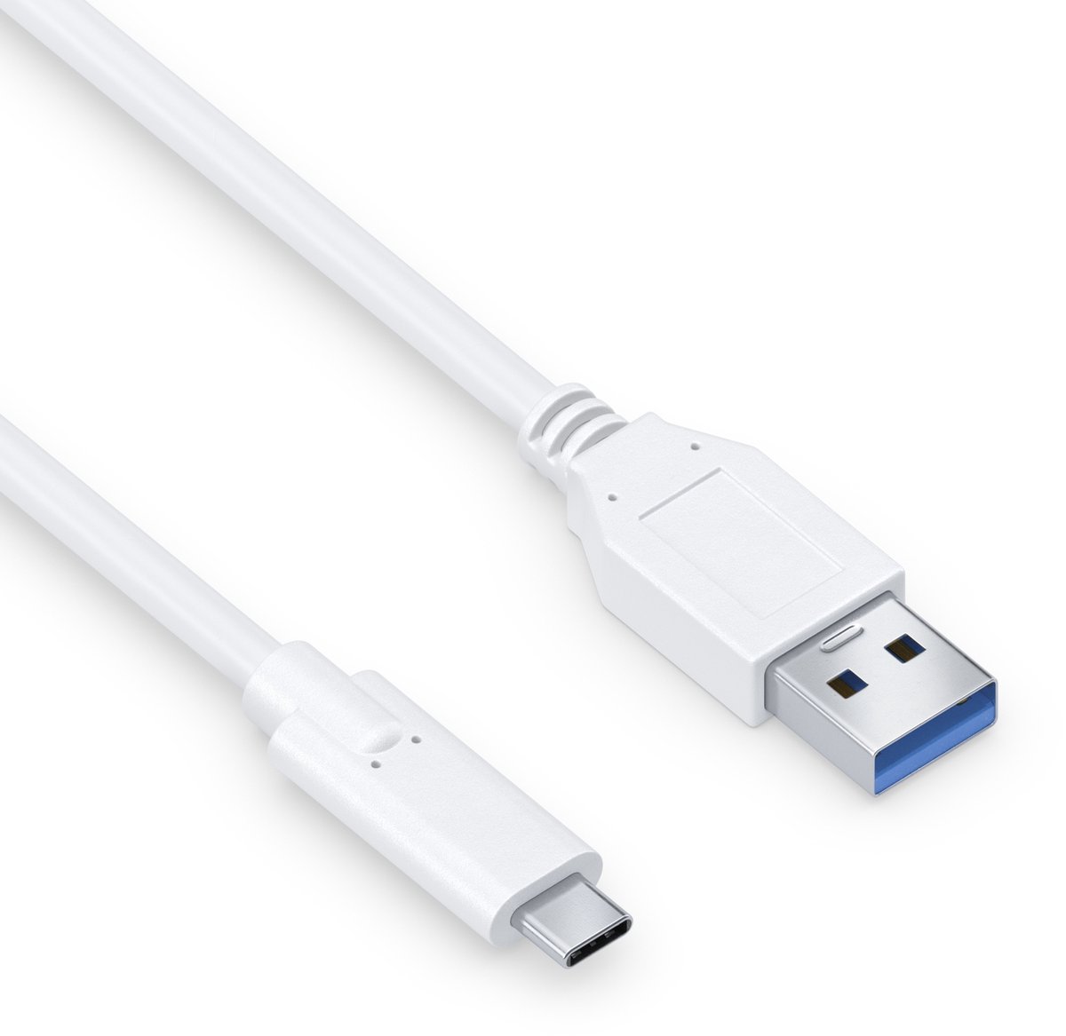 USB-C auf USB-A Kabel - 3.1 Gen 1, 3A, 5G - iSerie - wei� - 1,50m