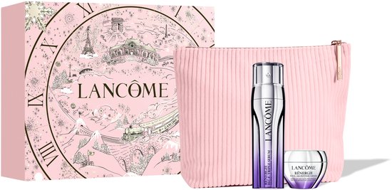 Lancôme Rénergie Anti Age Skincare Routine Geschenkset - Anti Aging Serum & Moisturizer - Rénergie H.C.F. Triple Serum 50ml + Rénergie H.P.N. 300-Peptide Dagcreme 50ml + Toilettas - Anti Rimpel Cadeaupakket 3 Stuks