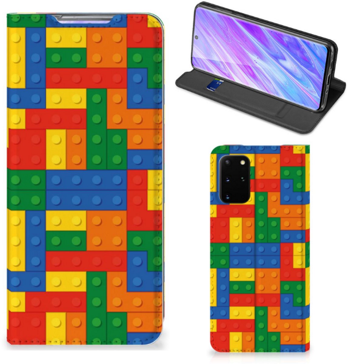 Samsung Galaxy S20 Plus Hoesje met Magneet Blokken