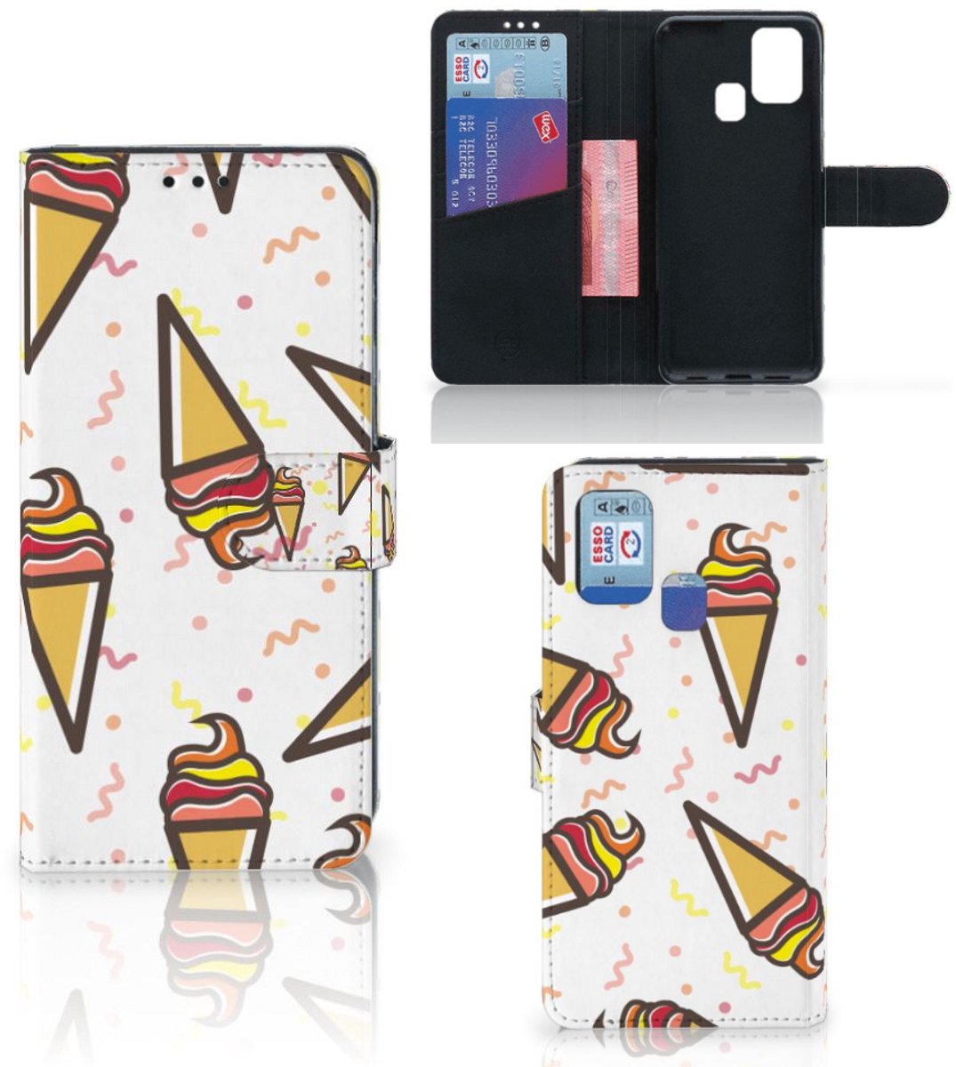 Samsung Galaxy M31 Book Cover Icecream