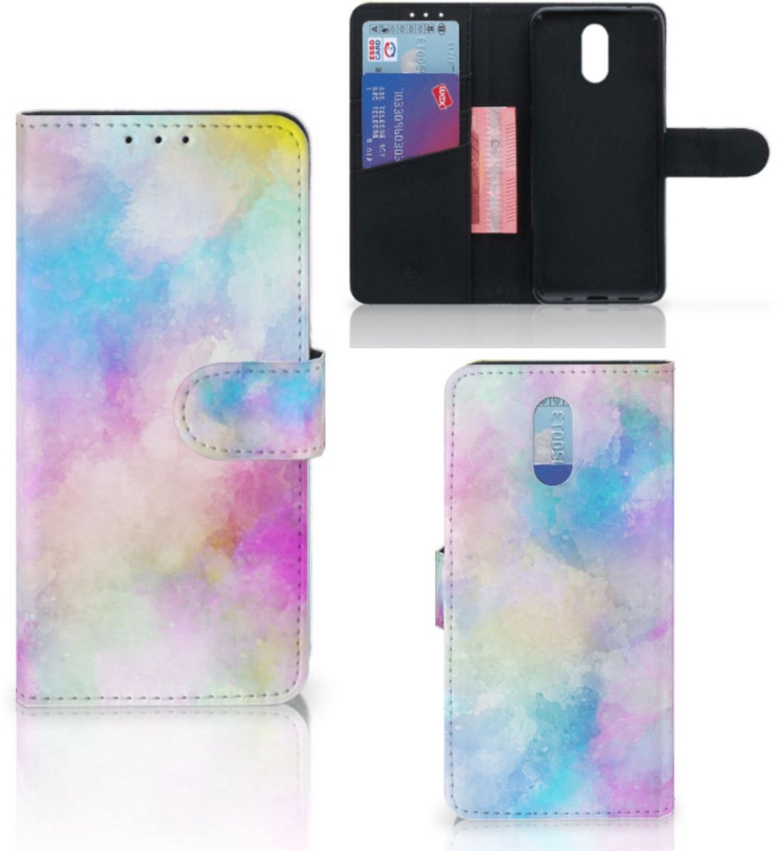 Boekhoesje voor Hoesje Nokia 2.3 Watercolor Light