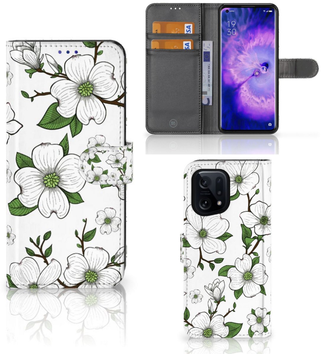 OPPO Find X5 Hoesje Dogwood Flowers