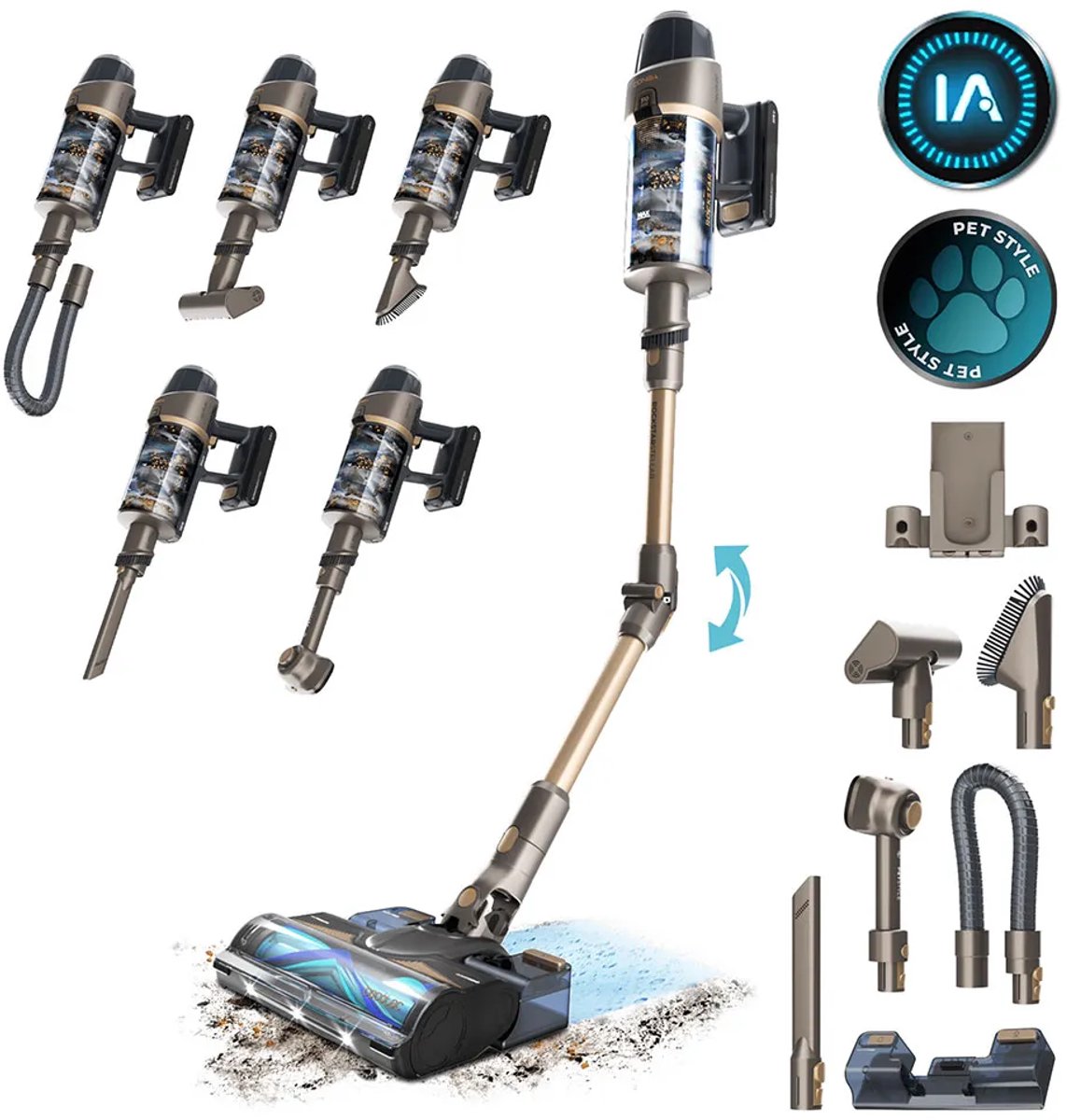 Steelstofzuiger Cecotec Rockstar RX90 AI AquaPet Flex 850 W