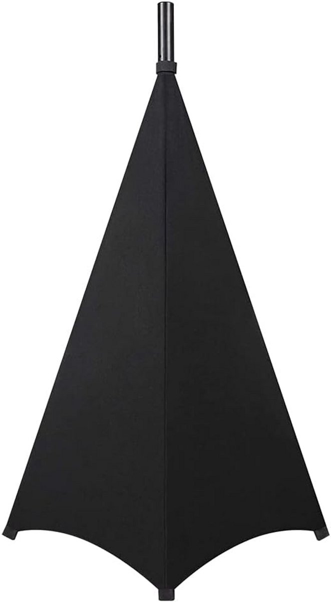 Speaker Statief Cover - Elegante Lycra Hoes voor DJ en Evenementen - Zwart