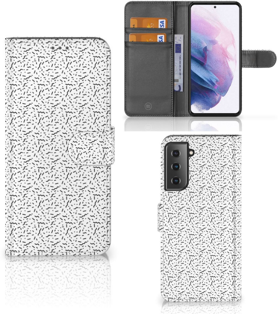 Samsung Galaxy S21 Plus Telefoon Hoesje Stripes Dots