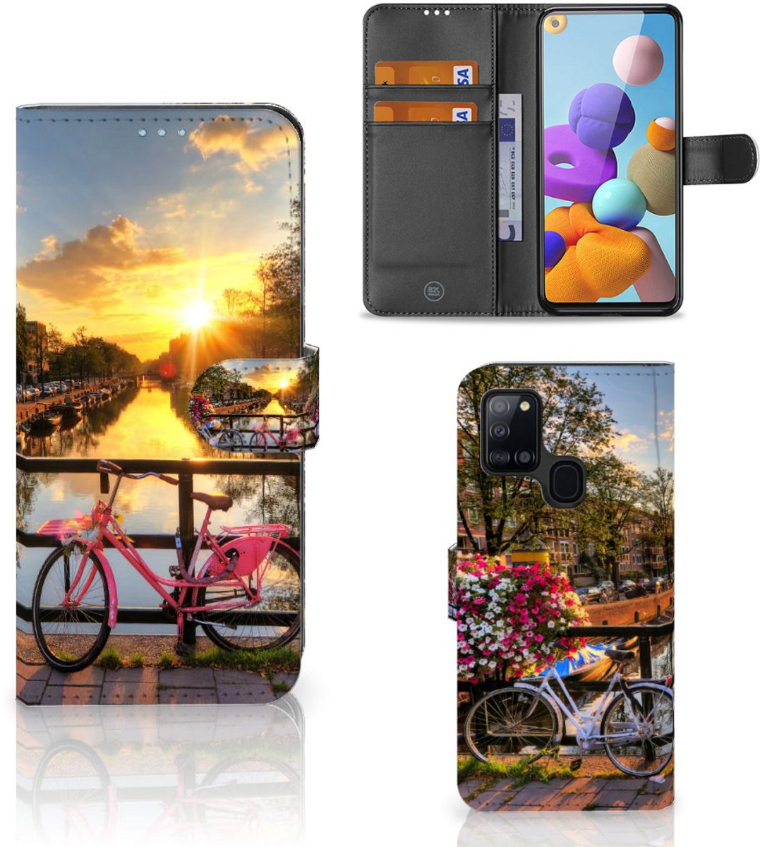 Samsung Galaxy A21s Flip Cover Amsterdamse Grachten