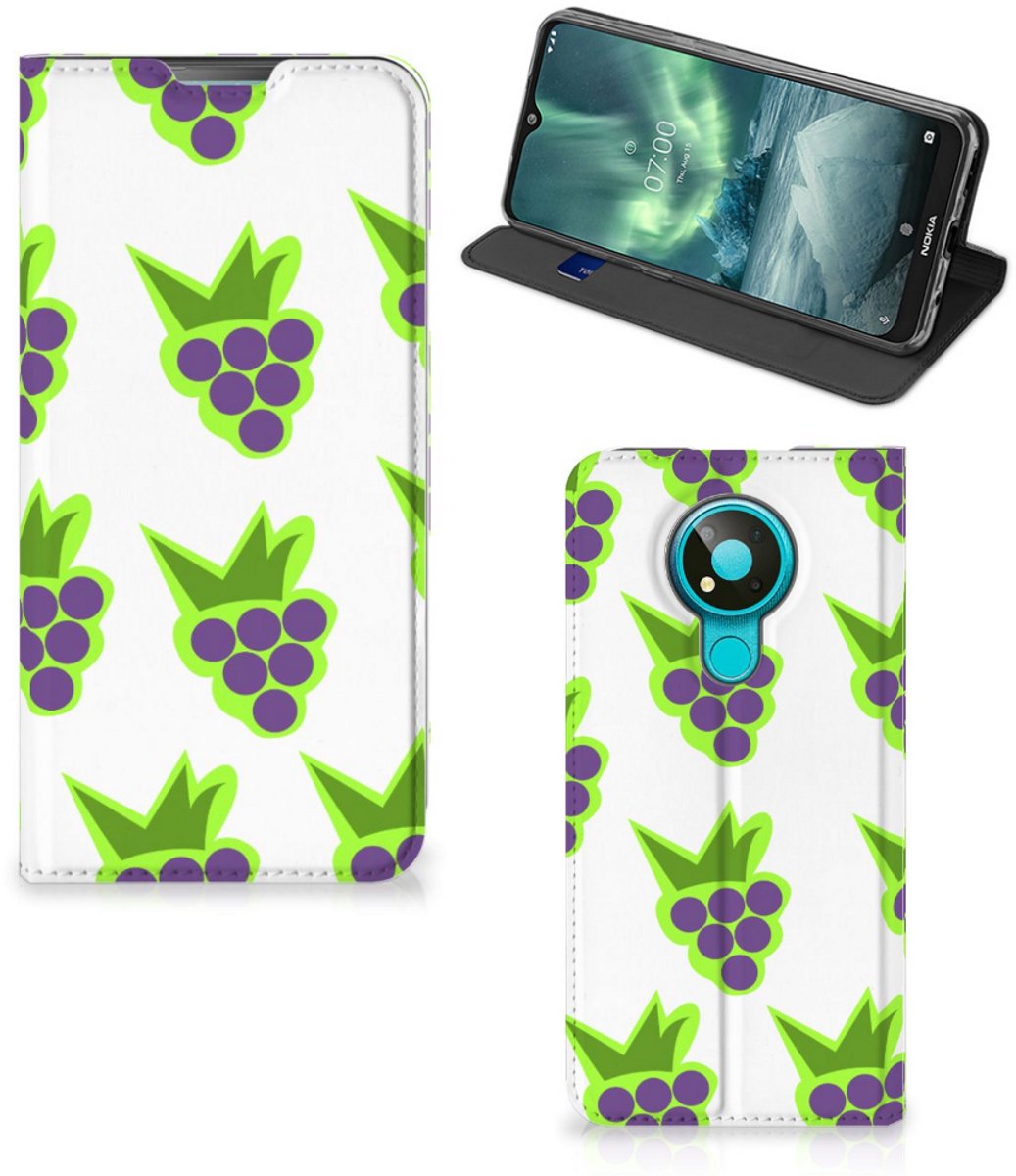 Standcase Hoesje voor Nokia 3.4 Flip Style Cover Druiven
