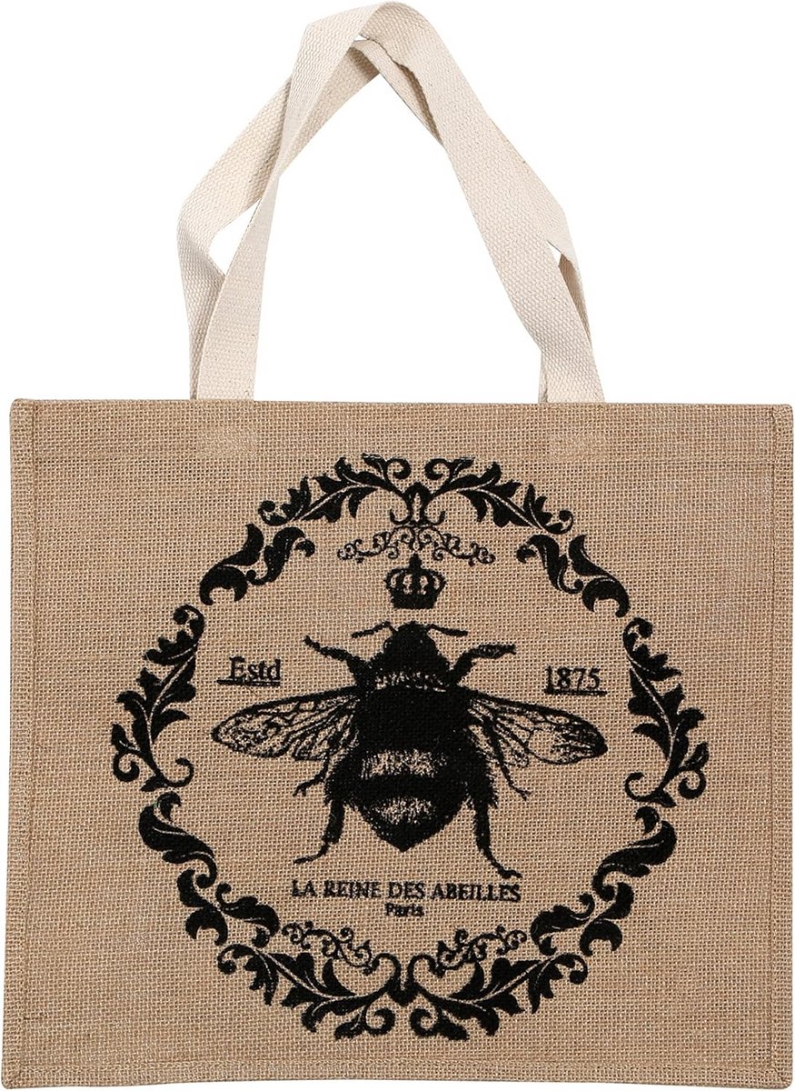 Jute en Katoen Shopper - Naturel